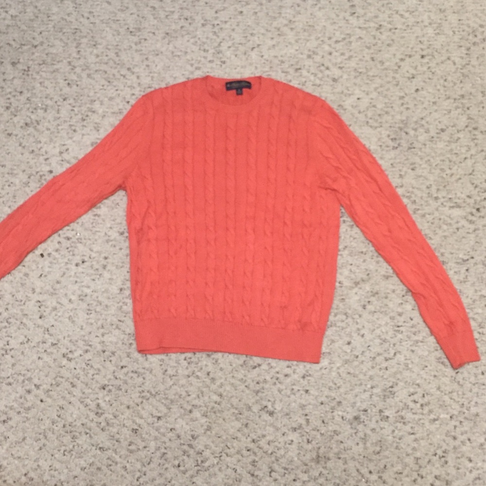 Gorgeous Salmon Brooks Brothers Pima Sweater
